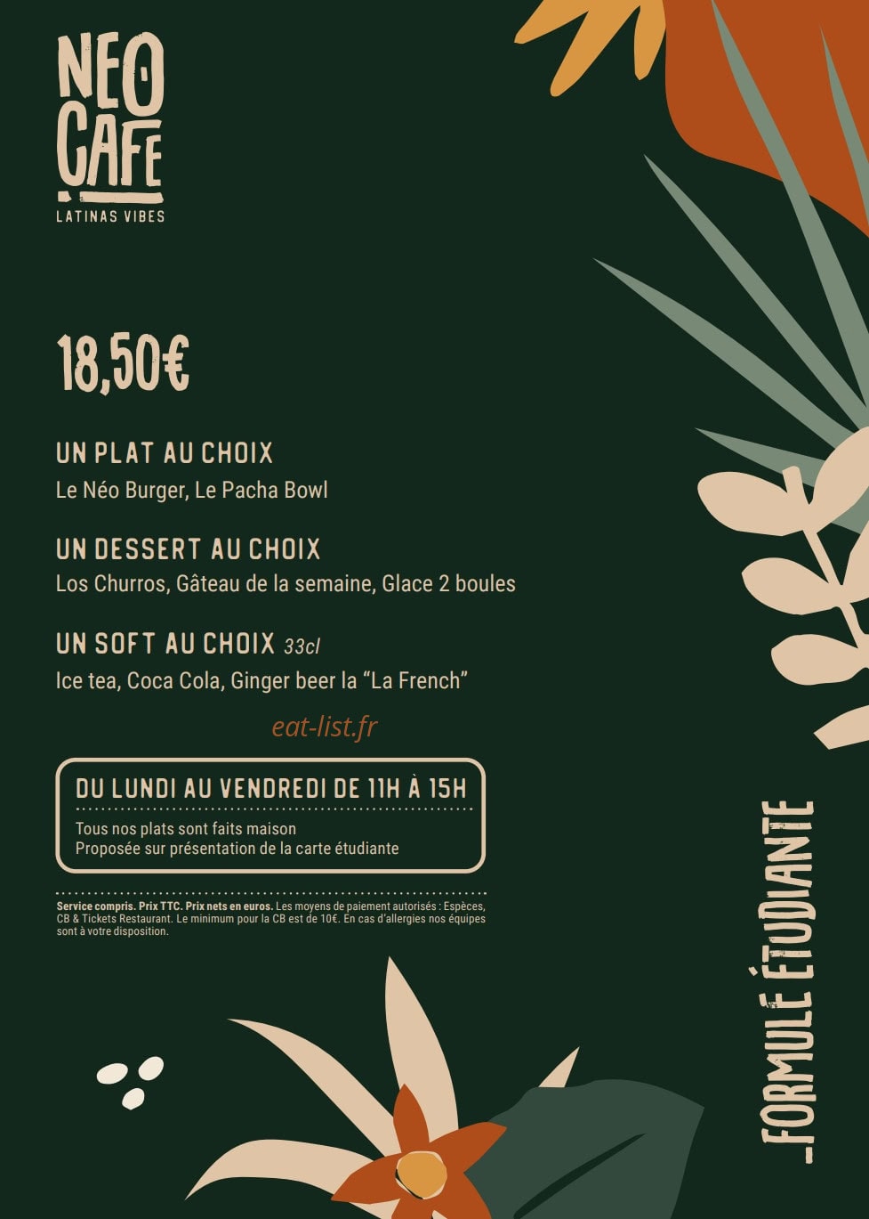 Le Néo Café — carte page 8