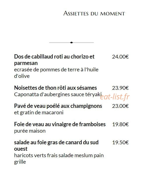 Le Petit Médicis — carte page 2