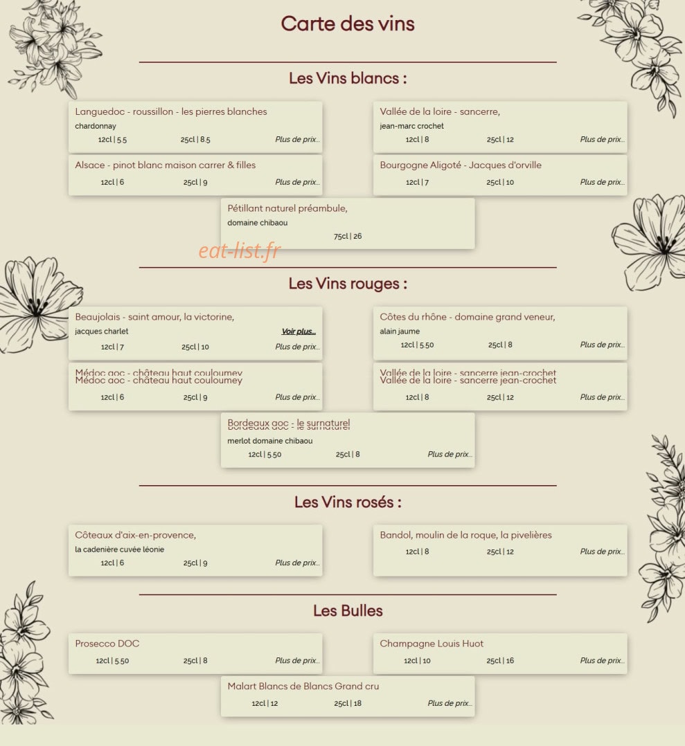 Le Rive Gauche — carte page 6