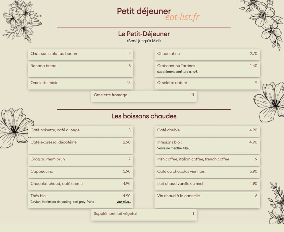 Le Rive Gauche — carte page 2