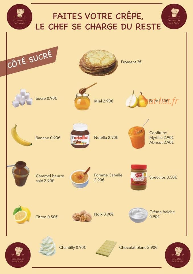 Les Crêpes de Louis-Marie — carte page 3