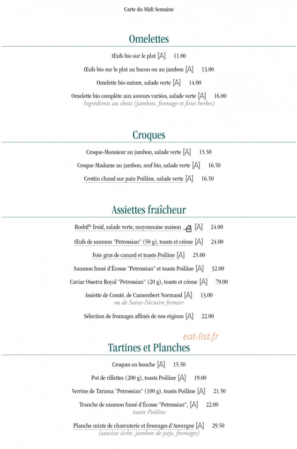 Les Deux Magots — carte page 4