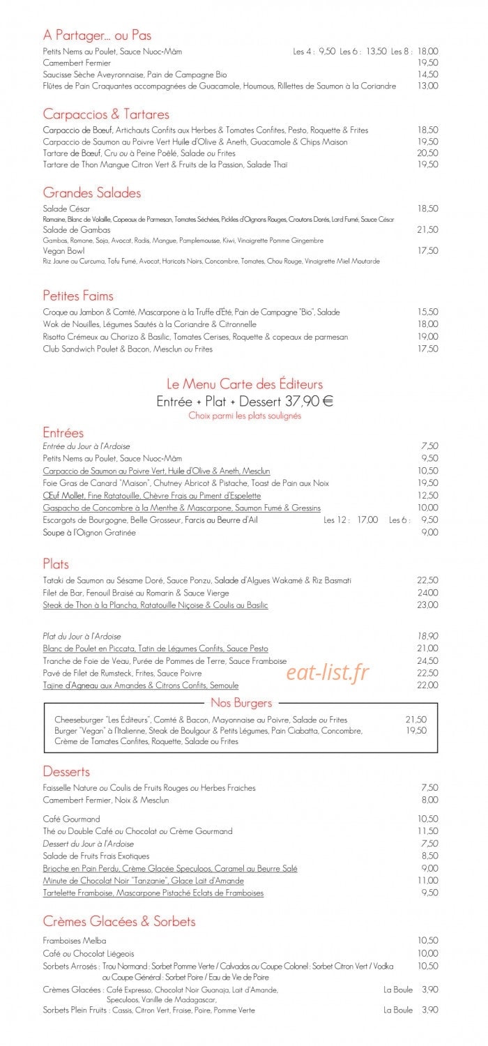 Les Editeurs — carte page 5