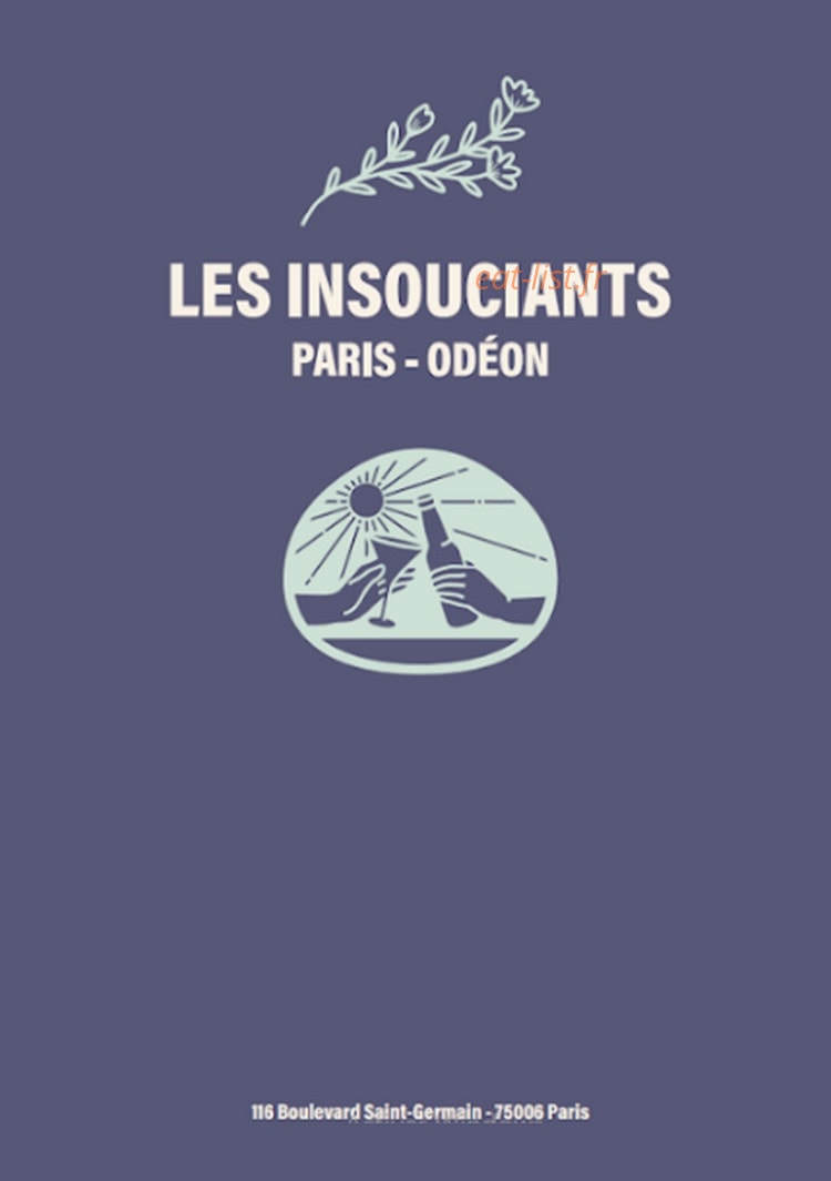 Les insouciants — carte page 1