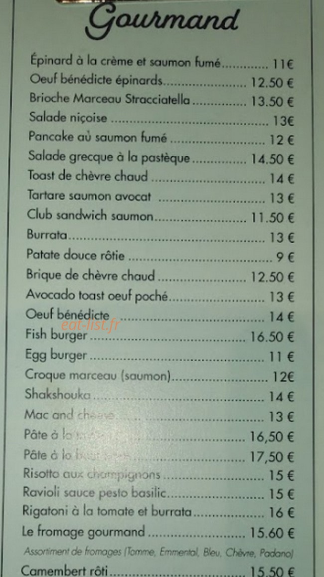 Marceau Café à Paris 6 - menu et photos