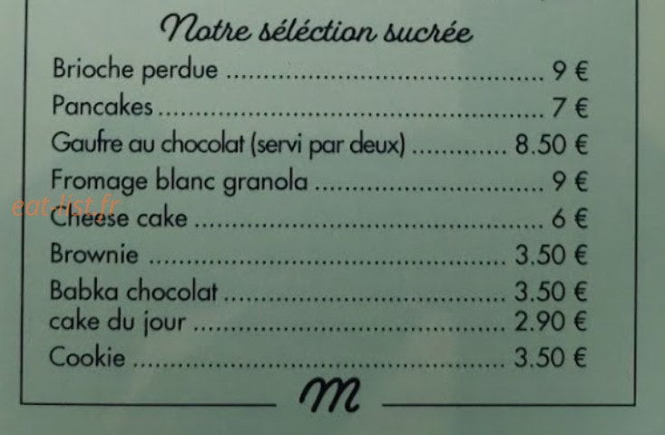 Marceau Café — carte page 2