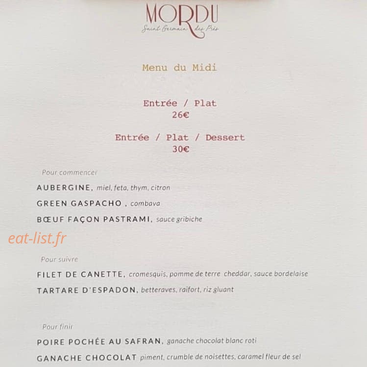 Mordu — carte page 1
