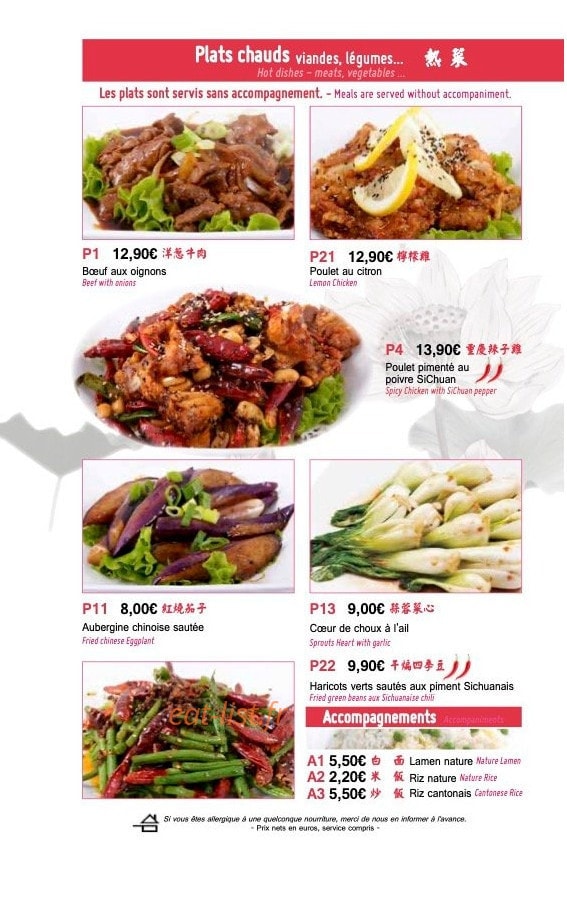 My Noodles — carte page 8