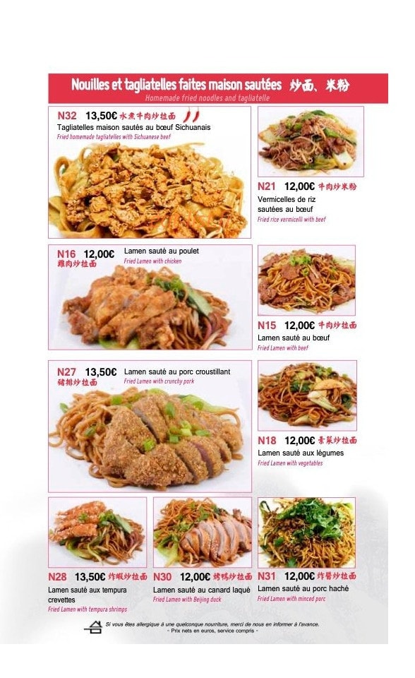 My Noodles — carte page 6