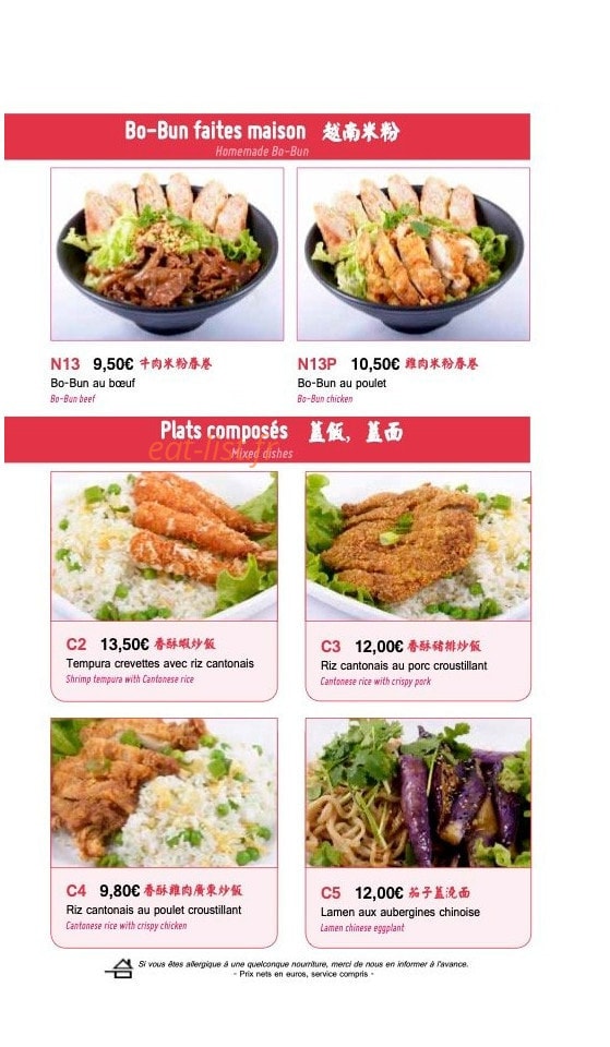 My Noodles — carte page 7
