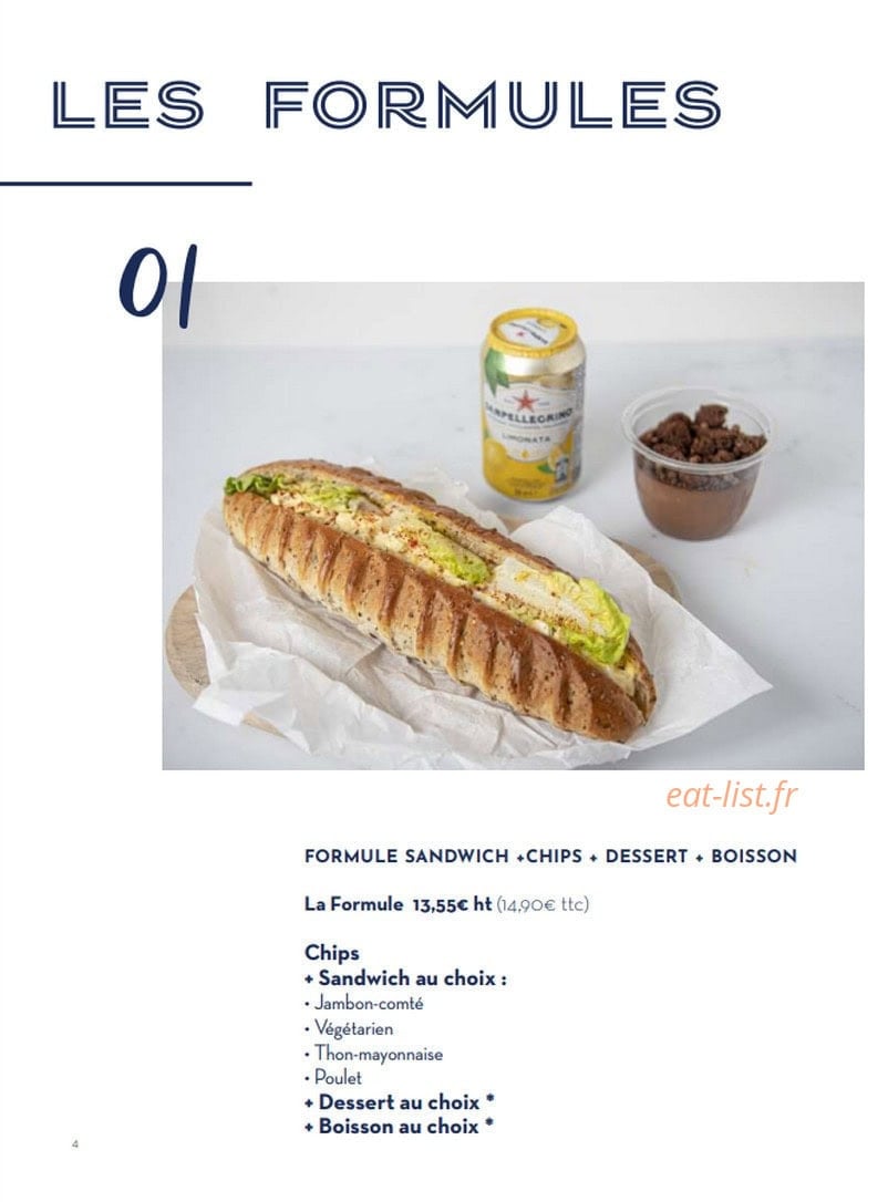 Paris Baguette — carte page 4