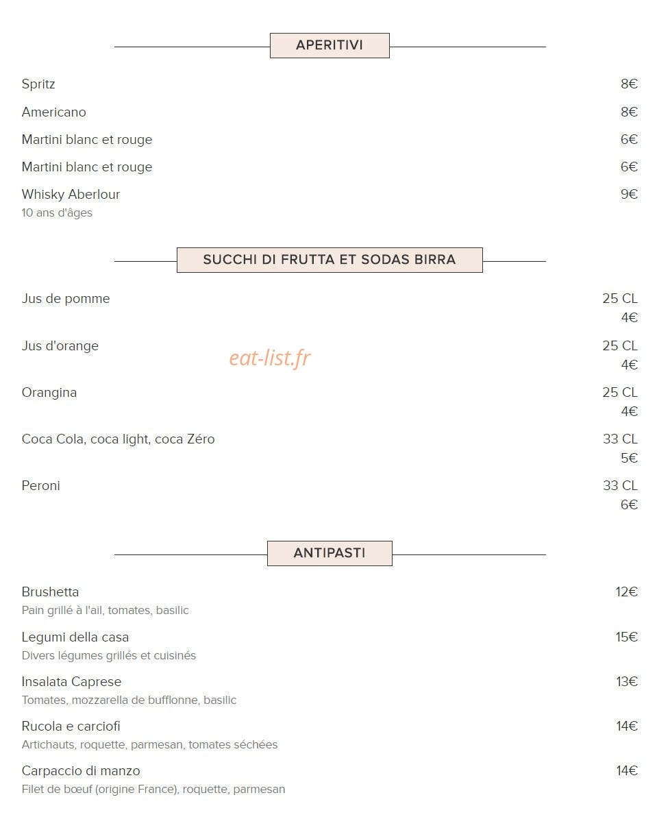 Pizza Di Gio — carte page 1