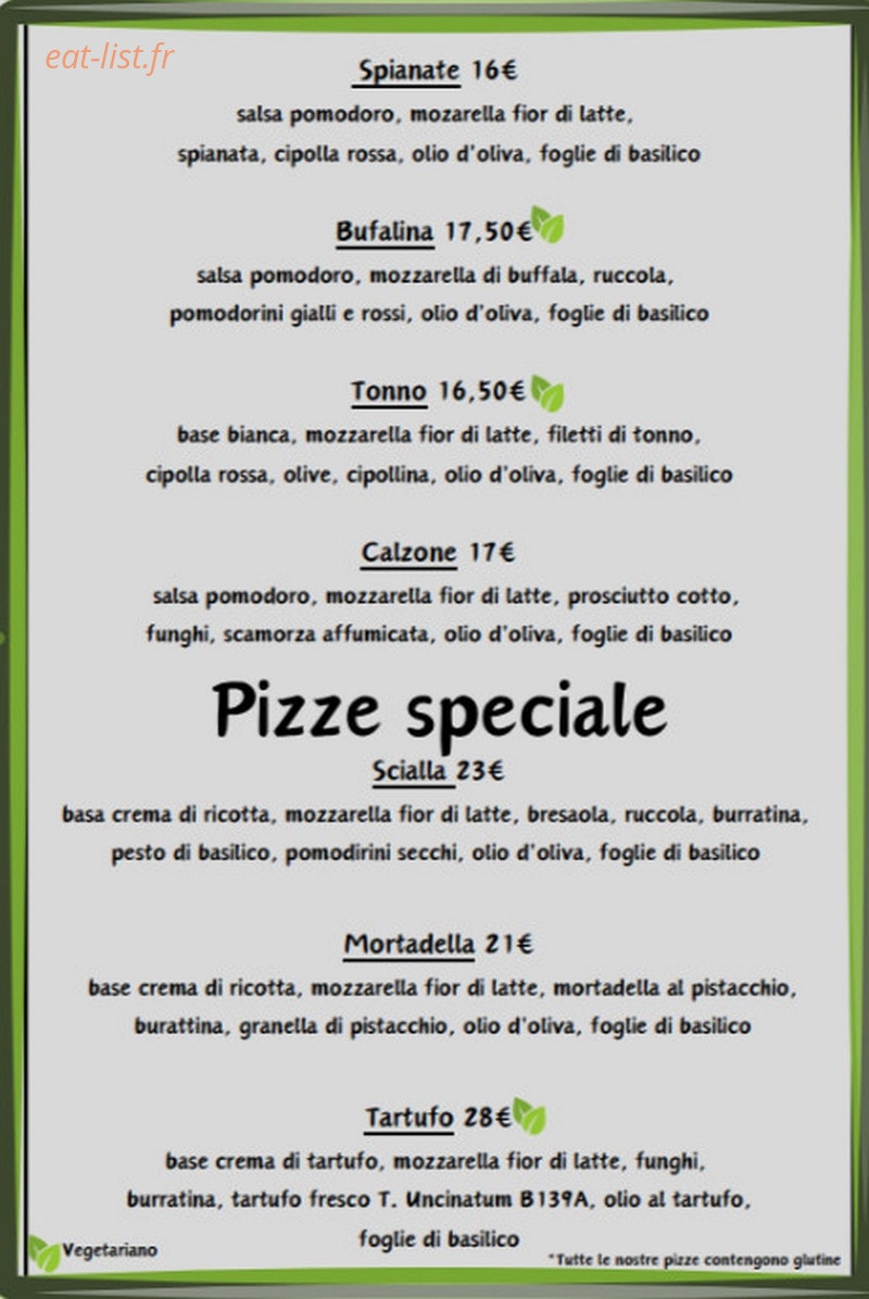 Pizzeria Scialla — carte page 2