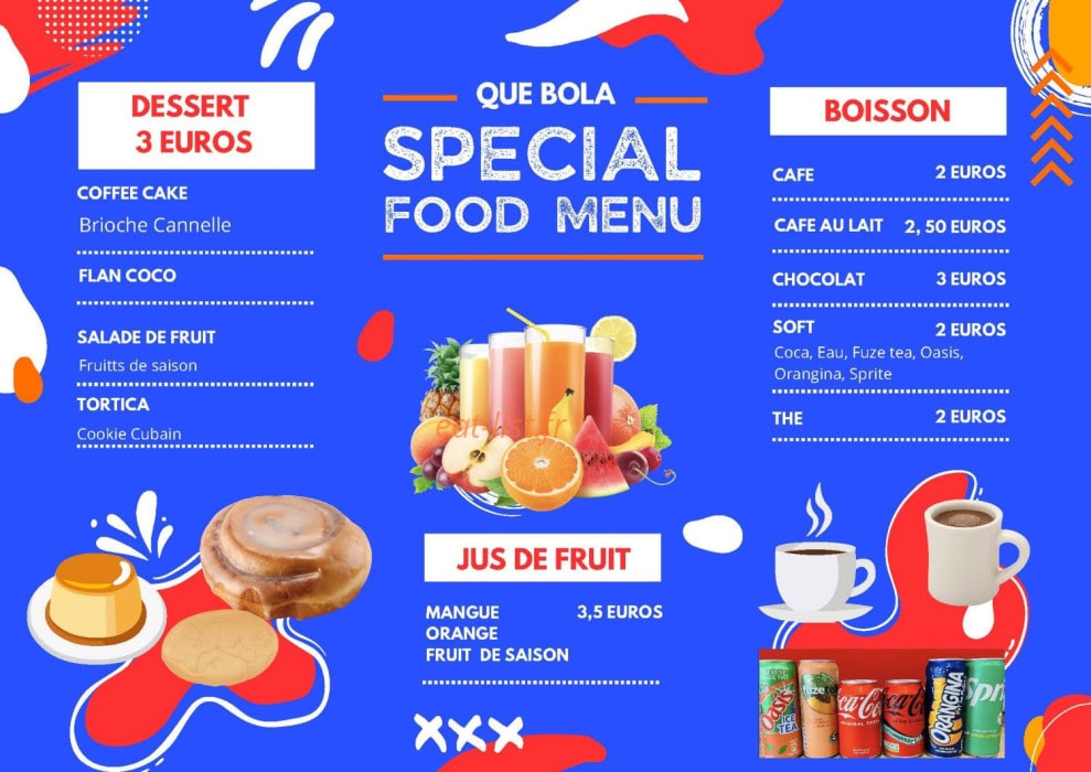 Qué Bola — carte page 2