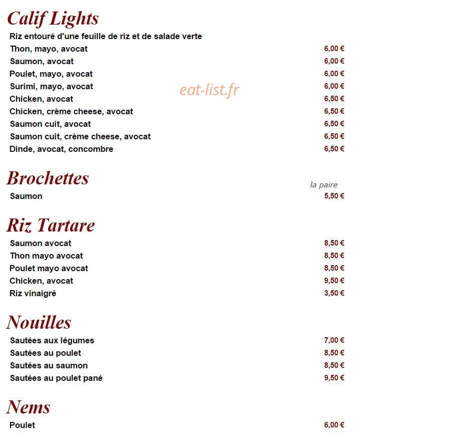 Resto Fleg — carte page 4