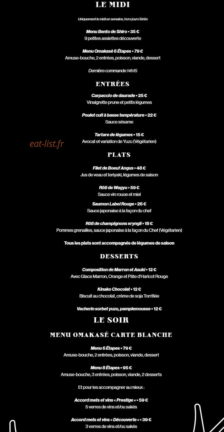 Shiro — carte page 1
