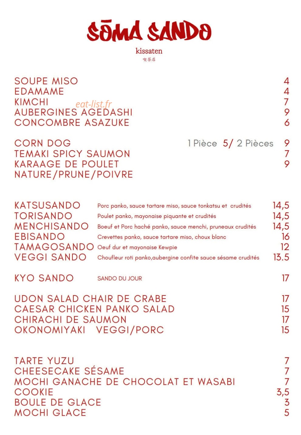 Sôma Sando — carte page 1