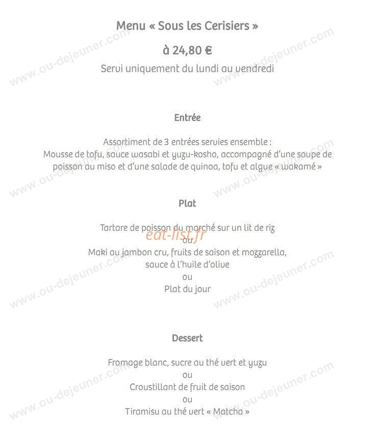 Sous les cerisiers — carte page 4