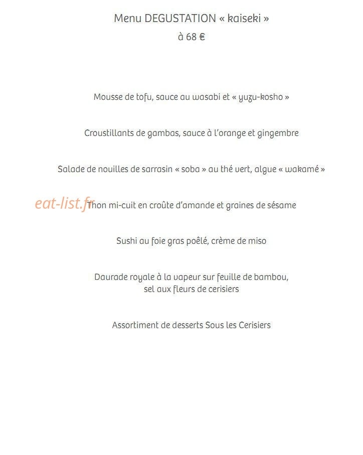 Sous les cerisiers — carte page 1
