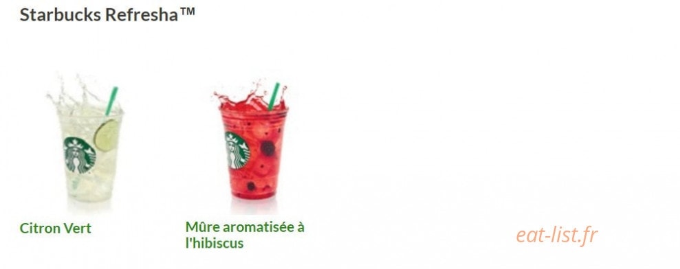 Starbucks coffee — carte page 11