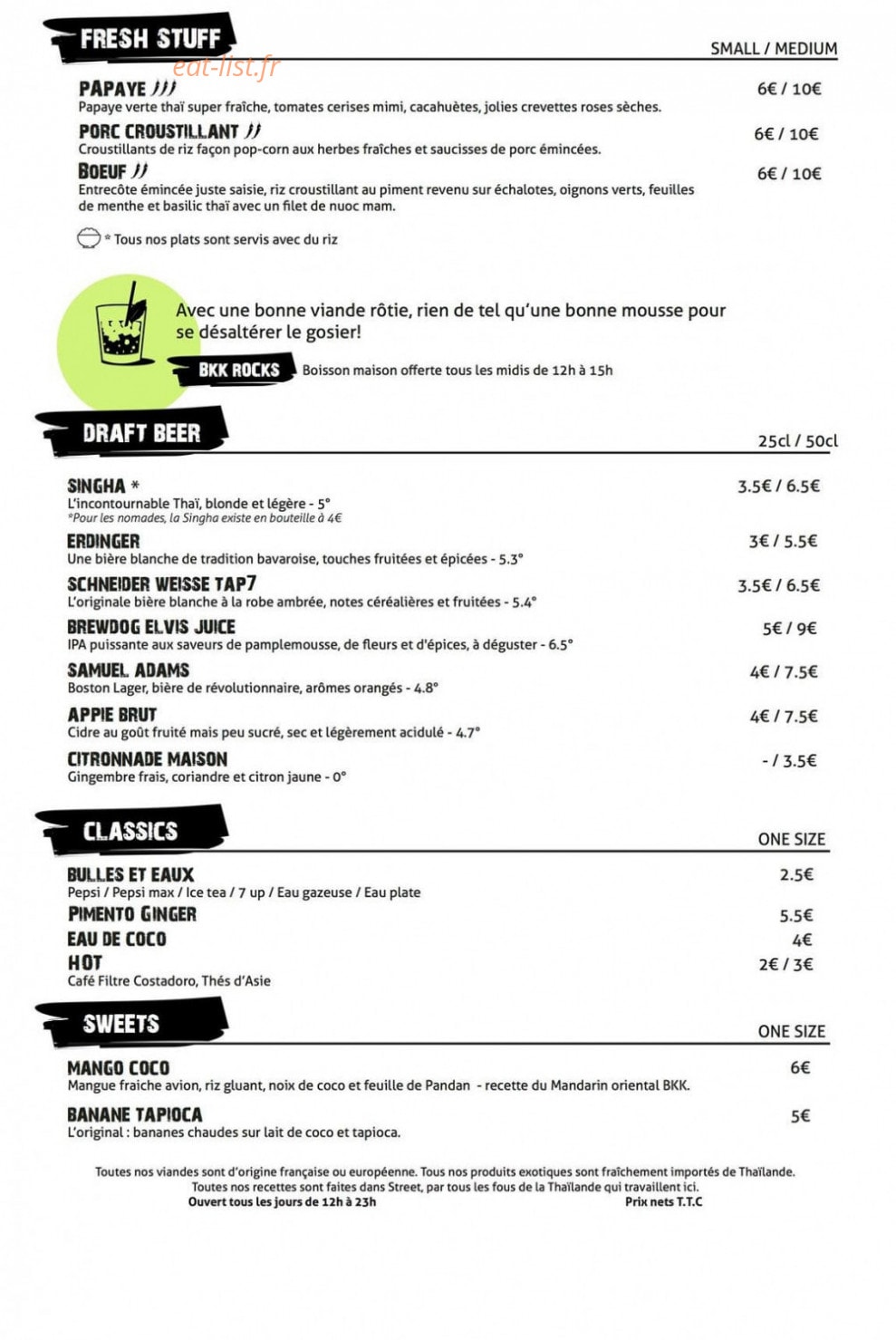 Street Bangkok — carte page 2