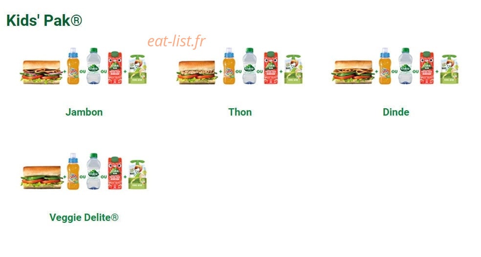 Subway — carte page 4