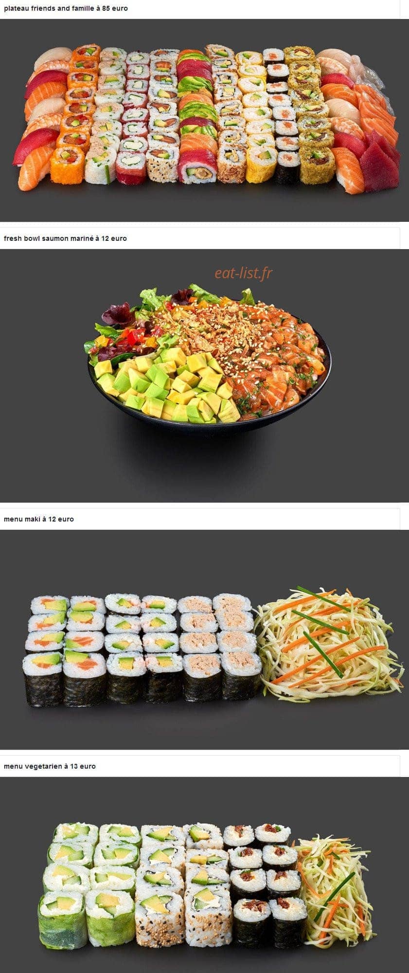 Sushi Fresh — carte page 14