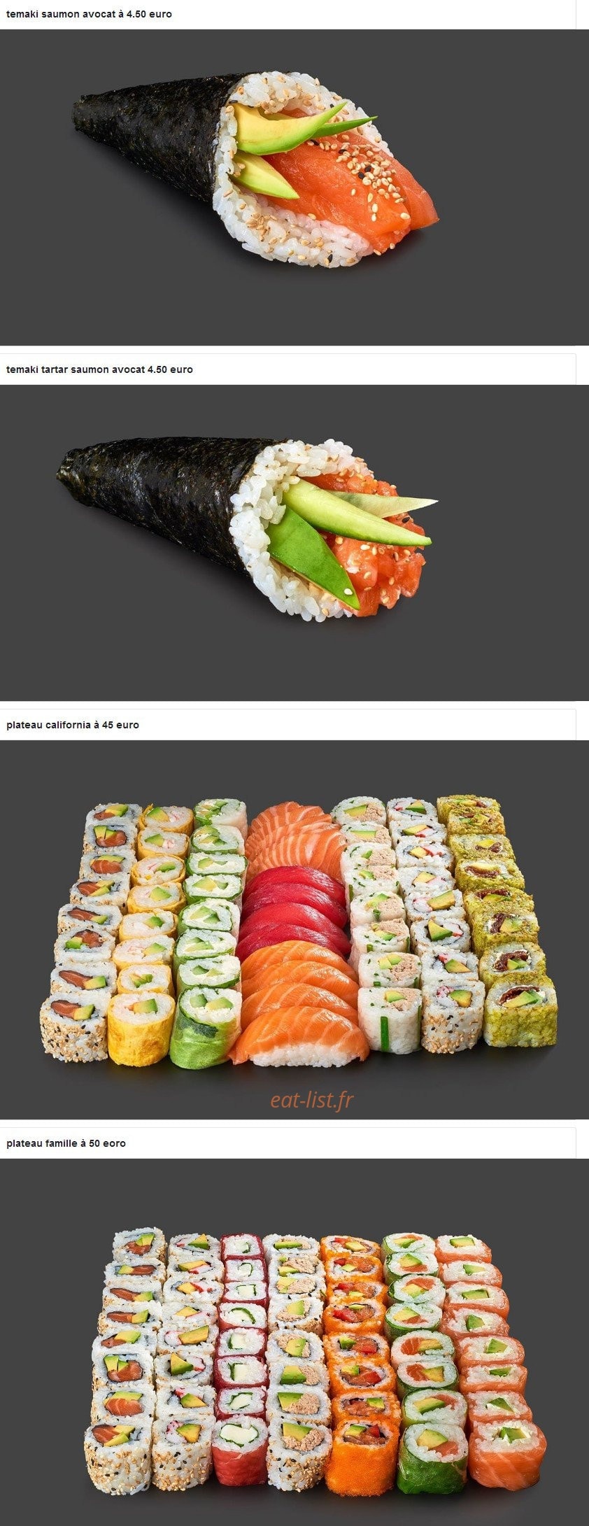 Sushi Fresh — carte page 13