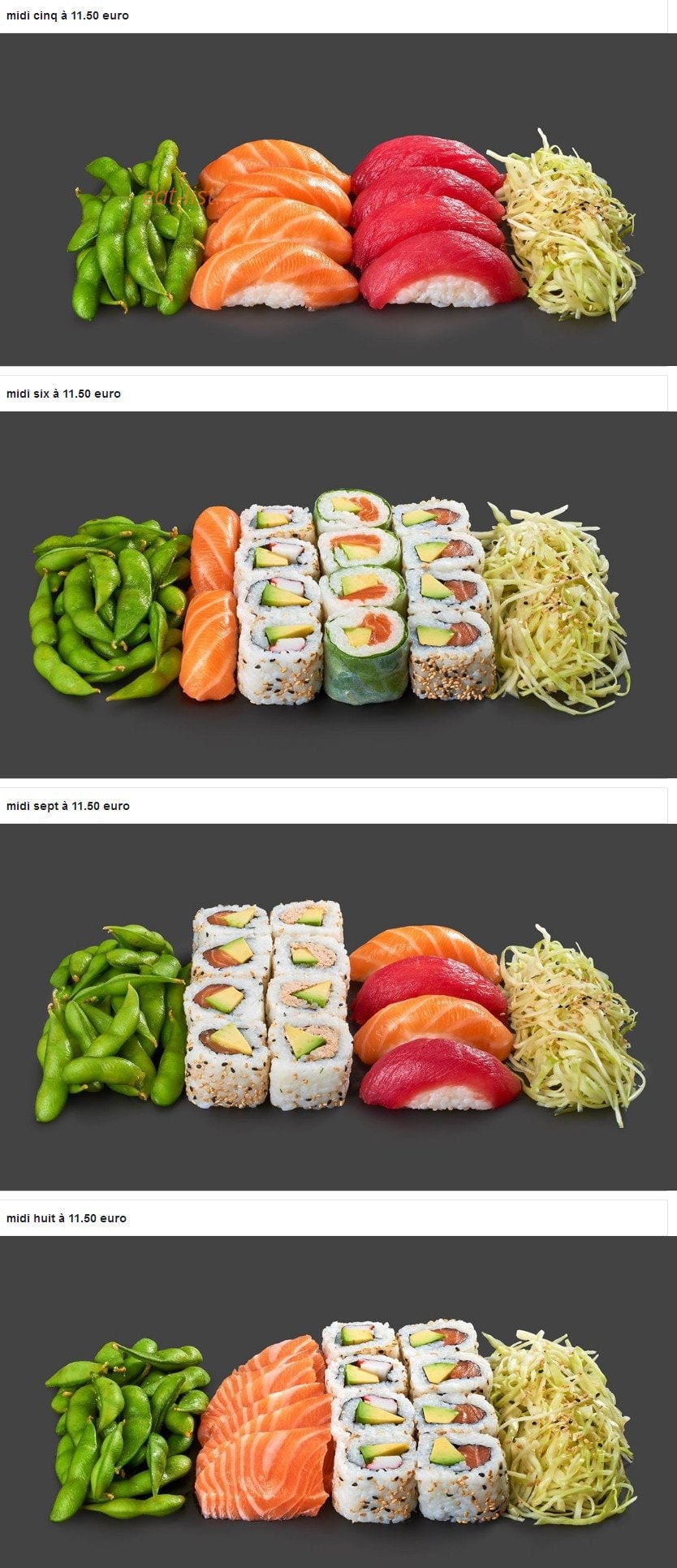 Sushi Fresh — carte page 2