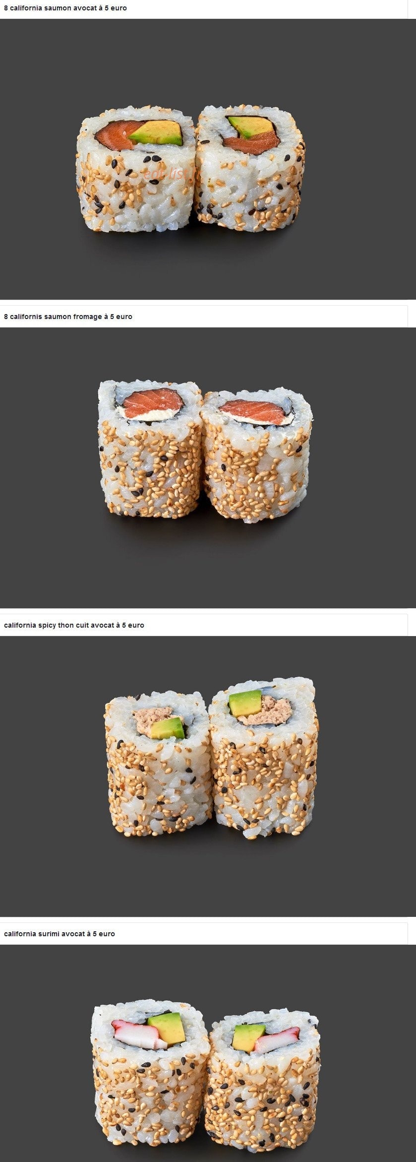 Sushi Fresh — carte page 11