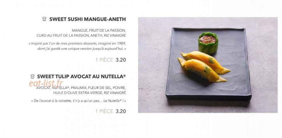 Sushi Shop — carte page 5