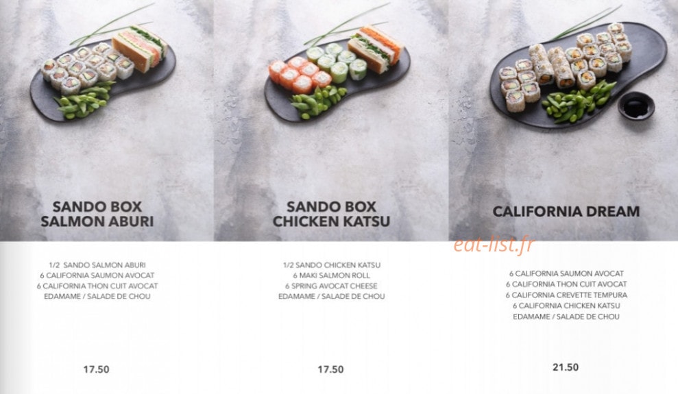Sushi Shop — carte page 11