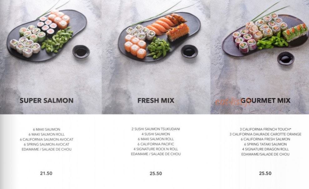 Sushi Shop — carte page 12