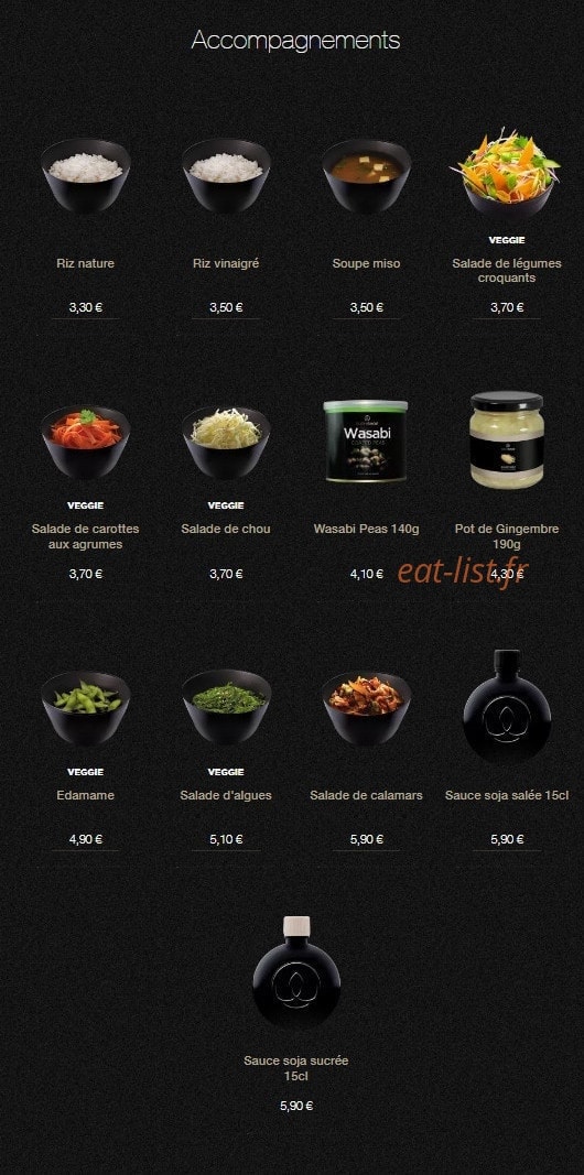 Sushi Shop — carte page 24
