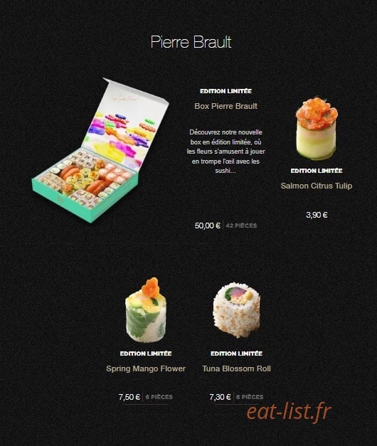 Sushi Shop — carte page 2