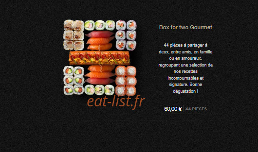 Sushi Shop — carte page 9