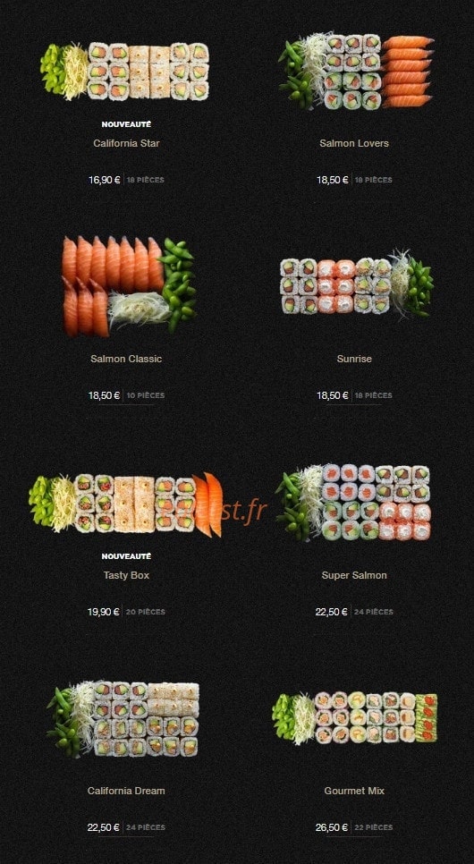 Sushi Shop — carte page 5