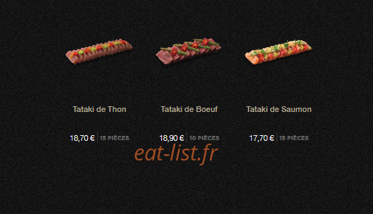 Sushi Shop — carte page 13