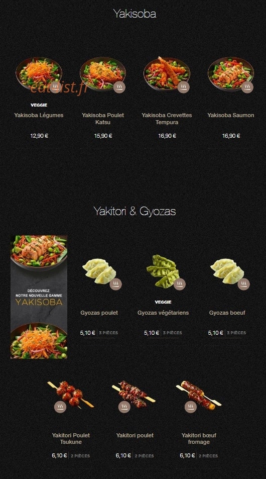 Sushi Shop — carte page 22