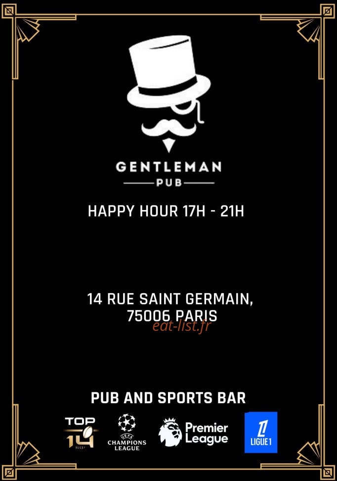 The Gentleman — carte page 1