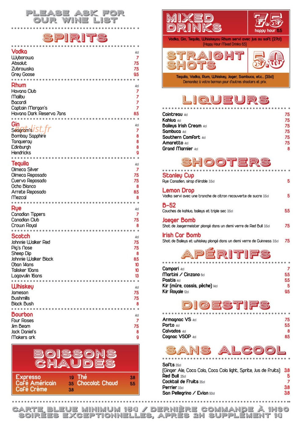 The Moose — carte page 4