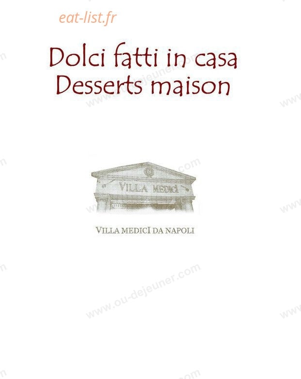 Villa Médici Da Napoli — carte page 13