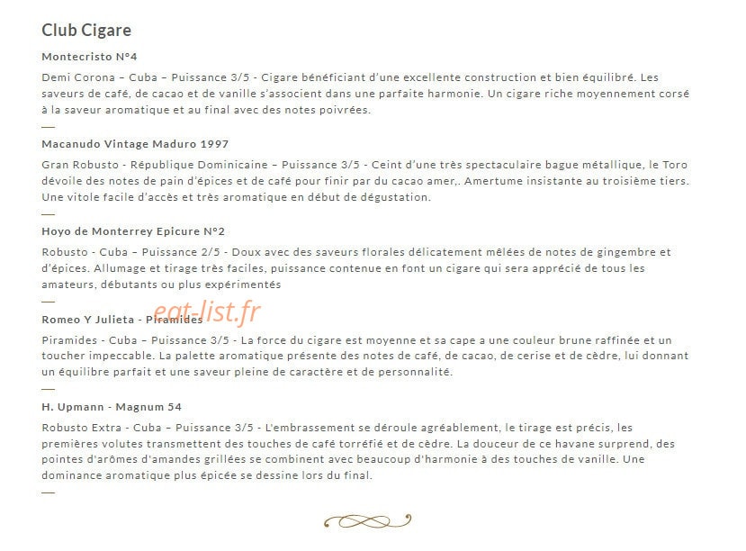 Vita Ristorante — carte page 14