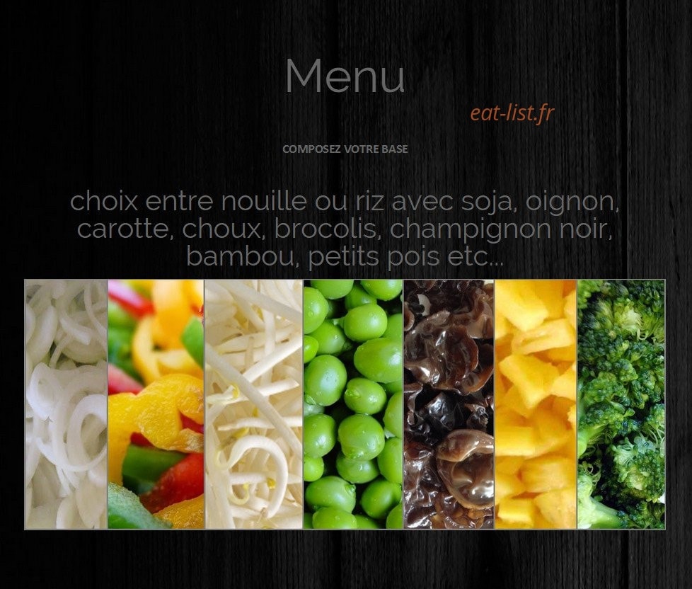 Wok Saint Germain — carte page 1