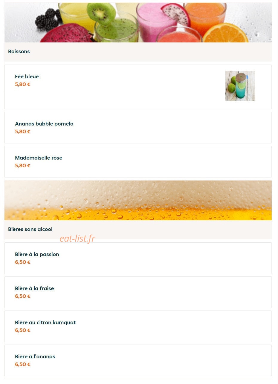 Wow Tea — carte page 8