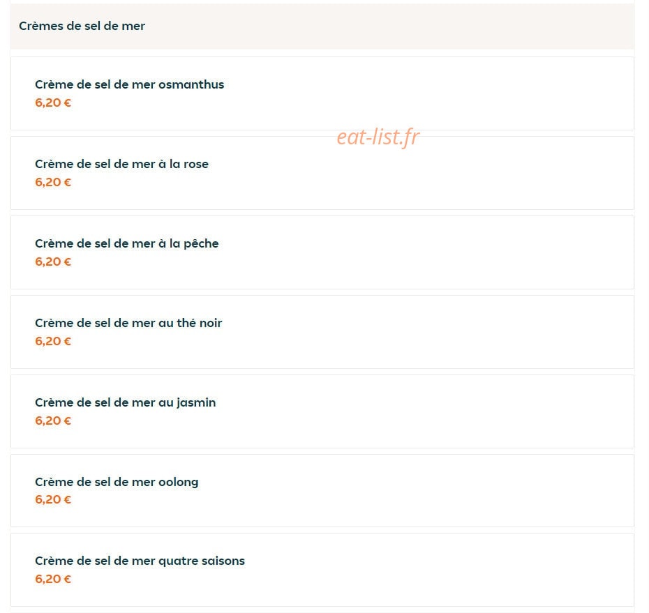 Wow Tea — carte page 3