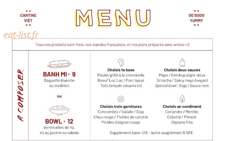 Yum Yao — carte page 1