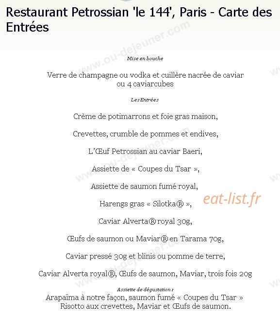 144 - Petrossian — carte page 1