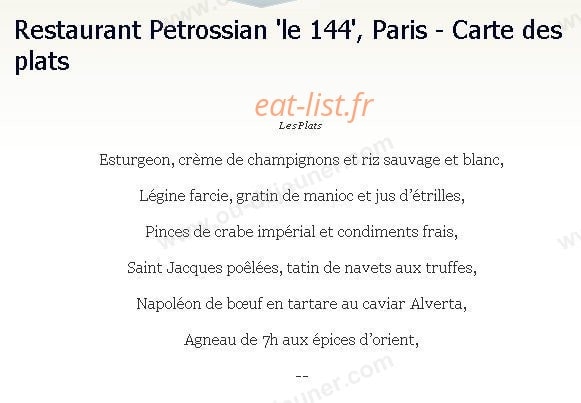 144 - Petrossian — carte page 2