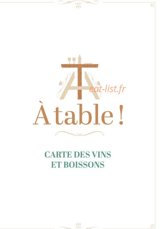 A Table ! — carte page 5